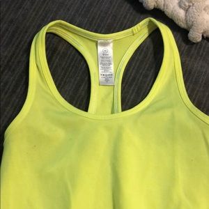 yellow ivivva tank top